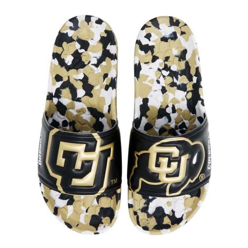 NWT mens size 12 hype CU/colorado buffaloes slides NCAA